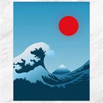 Minimalism Great Wave Off Kanagawa Canvas 18  x 24 
