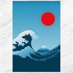 Minimalism Great Wave Off Kanagawa Canvas 24  x 36 