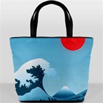 Minimalism Great Wave Off Kanagawa Bucket Bag