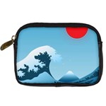 Minimalism Great Wave Off Kanagawa Digital Camera Leather Case