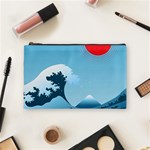 Minimalism Great Wave Off Kanagawa Cosmetic Bag (Medium)