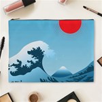 Minimalism Great Wave Off Kanagawa Cosmetic Bag (XL)