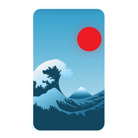 Minimalism Great Wave Off Kanagawa Memory Card Reader (Rectangular) from ArtsNow.com Front