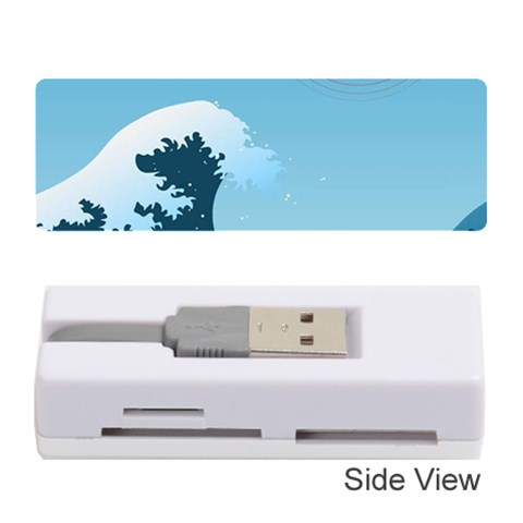 Minimalism Great Wave Off Kanagawa Memory Card Reader (Stick) from ArtsNow.com Front