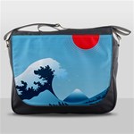 Minimalism Great Wave Off Kanagawa Messenger Bag