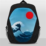 Minimalism Great Wave Off Kanagawa Backpack Bag