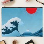 Minimalism Great Wave Off Kanagawa Cosmetic Bag (XXXL)