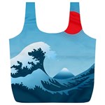 Minimalism Great Wave Off Kanagawa Full Print Recycle Bag (XL)