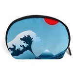 Minimalism Great Wave Off Kanagawa Accessory Pouch (Large)