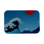 Minimalism Great Wave Off Kanagawa Open Lid Metal Box (Silver)  