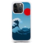 Minimalism Great Wave Off Kanagawa iPhone 14 Pro TPU UV Print Case