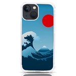Minimalism Great Wave Off Kanagawa iPhone 13 mini TPU UV Print Case