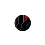 Gamer Tech Black Mesh Red Modern Shape Texture Geometric Pattern 1  Mini Buttons