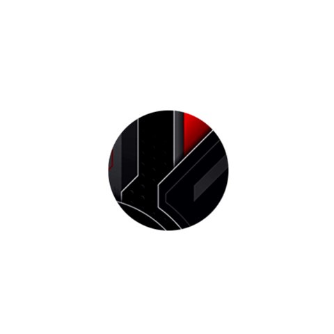 Gamer Tech Black Mesh Red Modern Shape Texture Geometric Pattern 1  Mini Magnets from ArtsNow.com Front