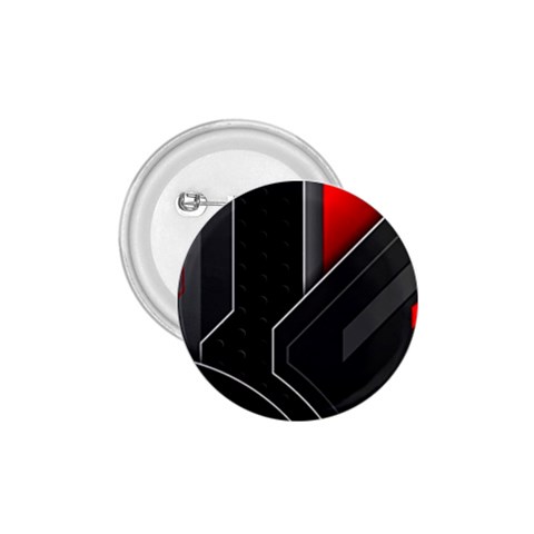 Gamer Tech Black Mesh Red Modern Shape Texture Geometric Pattern 1.75  Buttons from ArtsNow.com Front