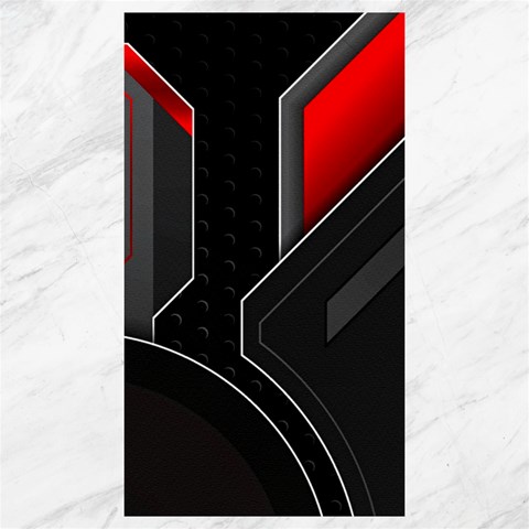 Gamer Tech Black Mesh Red Modern Shape Texture Geometric Pattern Canvas 40  x 72  from ArtsNow.com 39.28 x69.23  Canvas - 1