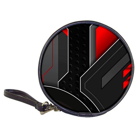 Gamer Tech Black Mesh Red Modern Shape Texture Geometric Pattern Classic 20 Front