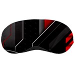 Gamer Tech Black Mesh Red Modern Shape Texture Geometric Pattern Sleep Mask