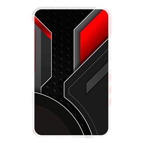 Gamer Tech Black Mesh Red Modern Shape Texture Geometric Pattern Memory Card Reader (Rectangular) from ArtsNow.com Front