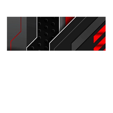 Gamer Tech Black Mesh Red Modern Shape Texture Geometric Pattern Memory Card Reader (Stick) from ArtsNow.com Front
