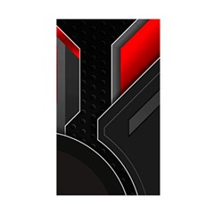 Gamer Tech Black Mesh Red Modern Shape Texture Geometric Pattern Duvet Cover Double Side (Single Size) from ArtsNow.com Back