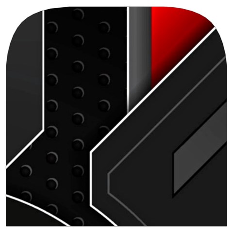 Gamer Tech Black Mesh Red Modern Shape Texture Geometric Pattern Toiletries Pouch from ArtsNow.com Cover