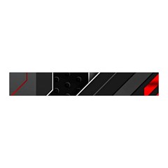 Gamer Tech Black Mesh Red Modern Shape Texture Geometric Pattern Midi Wrap Pencil Skirt from ArtsNow.com Waistband