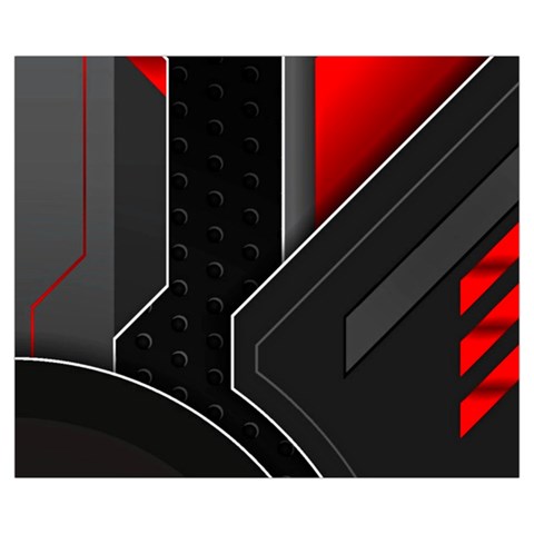 Gamer Tech Black Mesh Red Modern Shape Texture Geometric Pattern Medium Tote Bag from ArtsNow.com Front