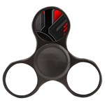 Gamer Tech Black Mesh Red Modern Shape Texture Geometric Pattern Finger Spinner