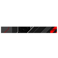 Gamer Tech Black Mesh Red Modern Shape Texture Geometric Pattern Waist Pouch (Large) from ArtsNow.com Bottom