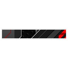 Gamer Tech Black Mesh Red Modern Shape Texture Geometric Pattern Make Up Case (Medium) from ArtsNow.com Zipper Front