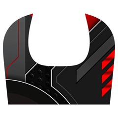 Gamer Tech Black Mesh Red Modern Shape Texture Geometric Pattern Kids  Midi Sailor Dress from ArtsNow.com Collar