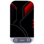 Gamer Tech Black Mesh Red Modern Shape Texture Geometric Pattern Sterilizers