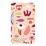 Scandinavian Flat Floral Background Coral Pink White Black Gold Pattern Memory Card Reader (Rectangular)