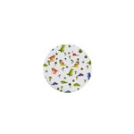 Baby Dino Seamless Pattern 1  Mini Magnets