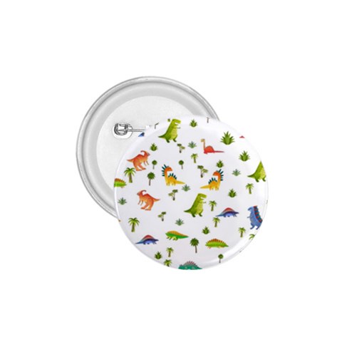 Baby Dino Seamless Pattern 1.75  Buttons from ArtsNow.com Front