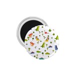 Baby Dino Seamless Pattern 1.75  Magnets