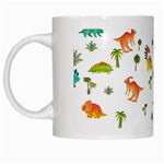 Baby Dino Seamless Pattern White Mug