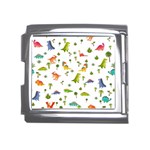 Baby Dino Seamless Pattern Mega Link Italian Charm (18mm)