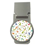 Baby Dino Seamless Pattern Money Clips (Round) 