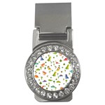 Baby Dino Seamless Pattern Money Clips (CZ) 