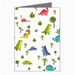 Baby Dino Seamless Pattern Greeting Cards (Pkg of 8)