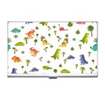 Baby Dino Seamless Pattern Business Card Holder