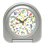 Baby Dino Seamless Pattern Travel Alarm Clock