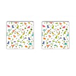 Baby Dino Seamless Pattern Cufflinks (Square)