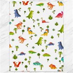 Baby Dino Seamless Pattern Canvas 18  x 24 