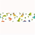 Baby Dino Seamless Pattern Large Bar Mat