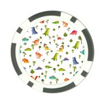 Baby Dino Seamless Pattern Poker Chip Card Guard