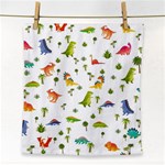 Baby Dino Seamless Pattern Face Towel