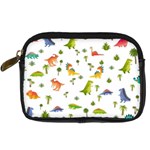 Baby Dino Seamless Pattern Digital Camera Leather Case